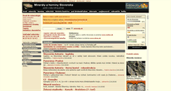 Desktop Screenshot of mineraly.sk