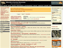 Tablet Screenshot of mineraly.sk