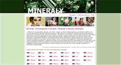 Desktop Screenshot of mineraly.biz